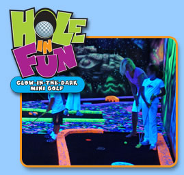 Hole in Fun Glow-in-the-Dark Mini Golf