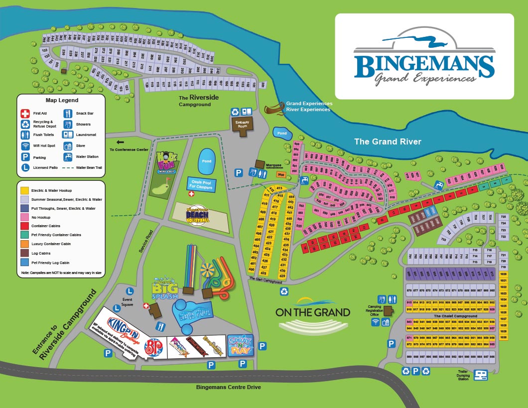 Bingemans Park Map