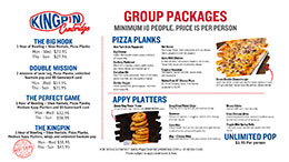 Group Menus - Packages